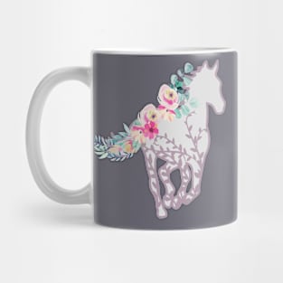 Floral Horse Mug